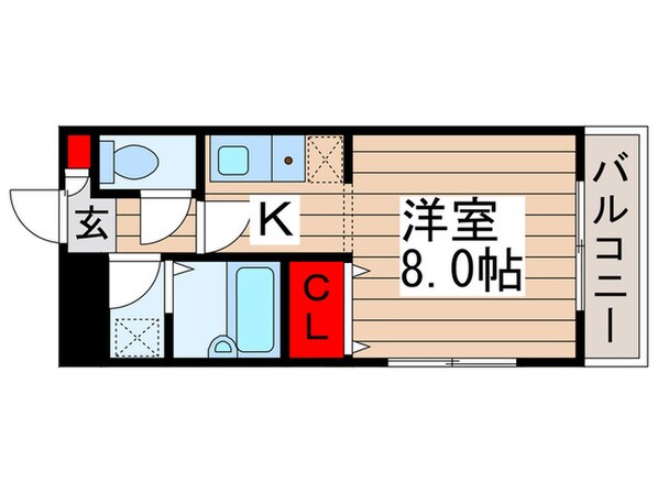 後関マンションⅡの物件間取画像